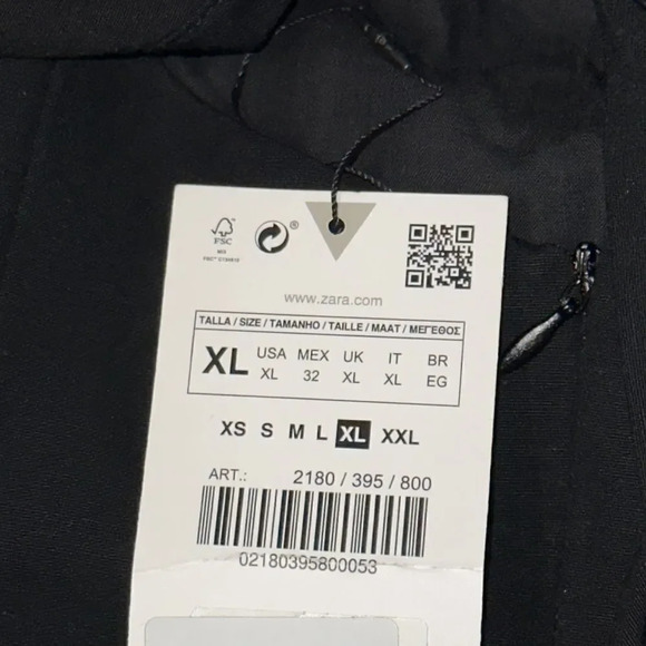 ZARA | Black | LINEN BLEND SHORT DRESS - Picture 10 of 10